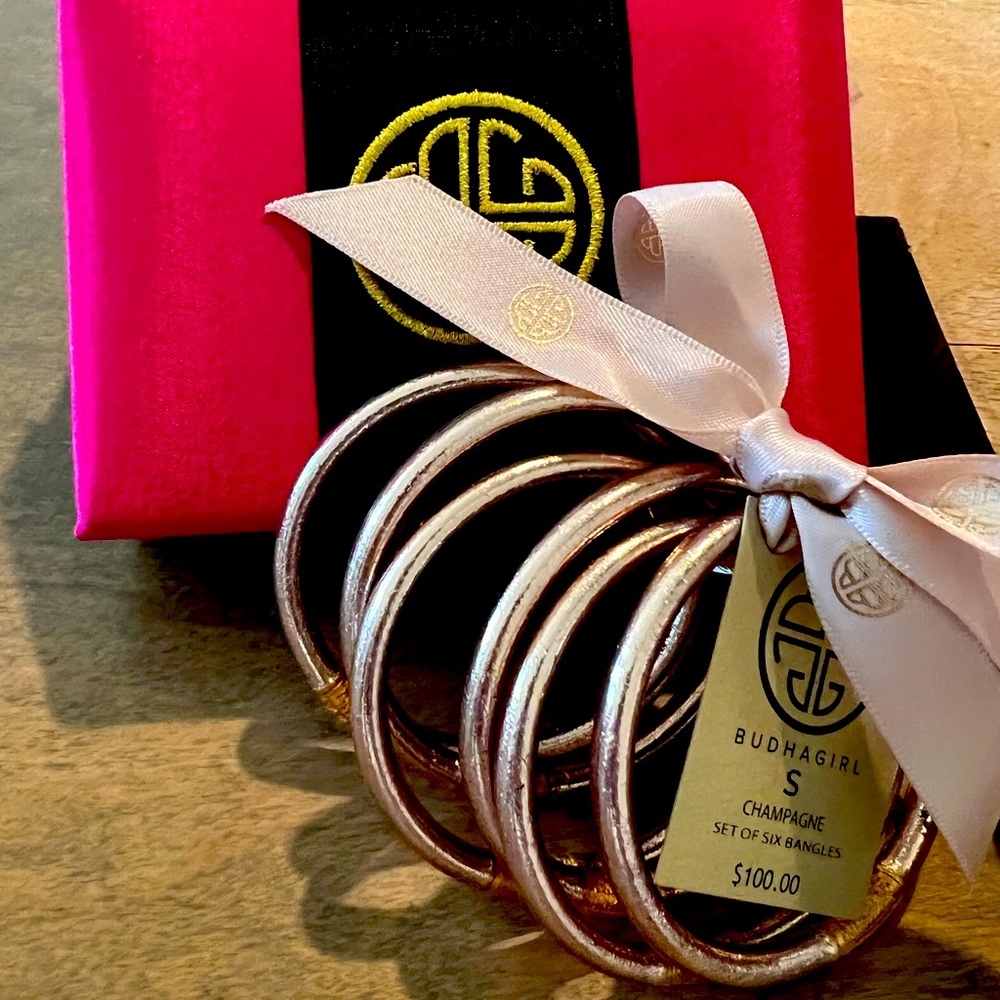 Budha Girl Champagne Bracelets w/ Box & Tags Small